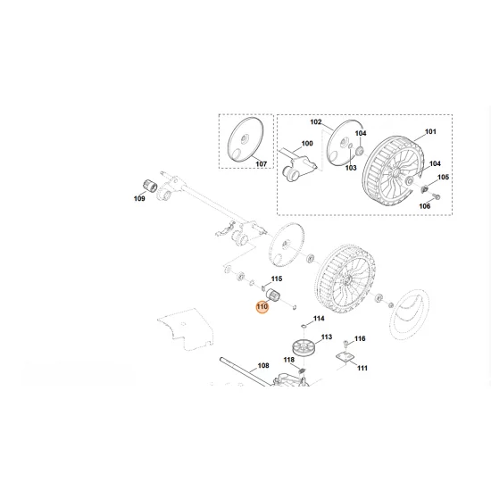 STIHL    Zębnik 0000 640 2505